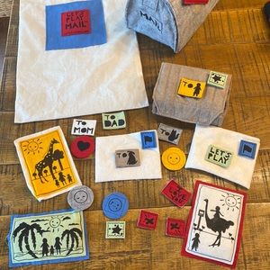 Let’s Play Mail cloth and felt playset!  EUC
